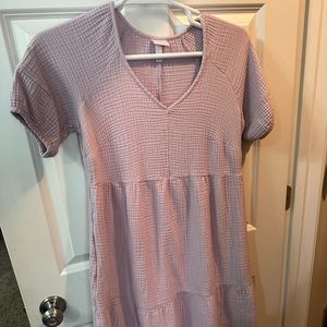 Lilac maternity dress
